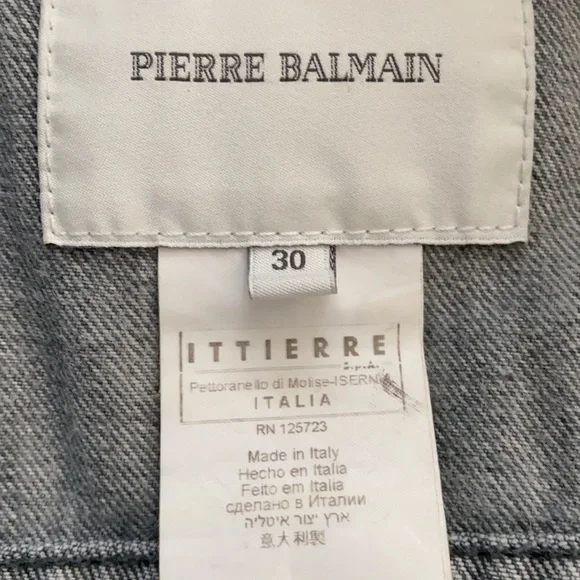 Pierre Balmain Stunning Denim Jacket Size EU30 (XS/S) - Picture 12 of 16